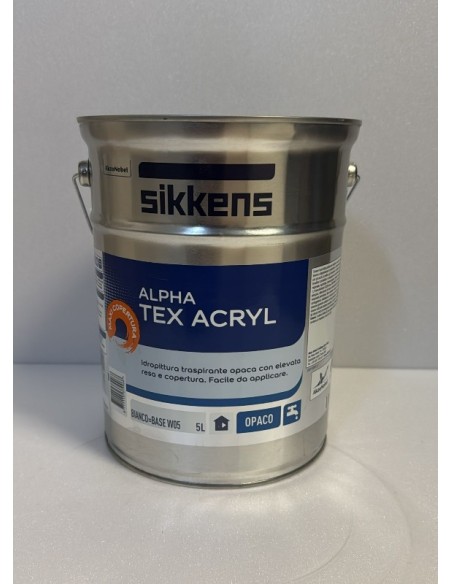 ALPHA TEX ACRYL BIANCOW05 LT.5