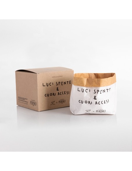 SACCHETTO LUCI SPENTE & CUORI ACCESI - VANILLA & MILK