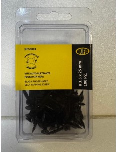 VITE 3,5X25 AUTOFILETTANTE FOSFATATA NERA PZ 100