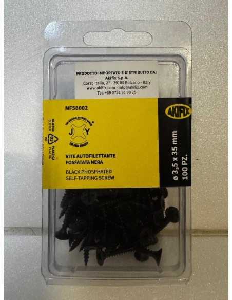 VITE 3,5X35 AUTOFILETTANTE FOSFATATA NERA PZ 100