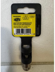 ADATTATORE PREREGOLATO PER VITI DA CARTONGESSO NAUE09002