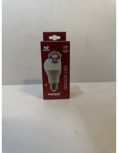 BEGHELLI LED 56817 GOCCIA E27 W15 FREDDA 6500K