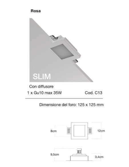 FARETTO IN GESSO C13