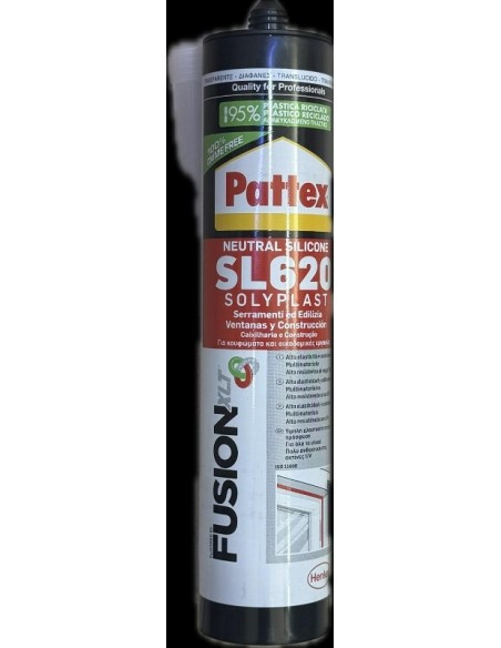 SILICONE NEUTRO TRASPARENTE FUSION SL620 ML.300