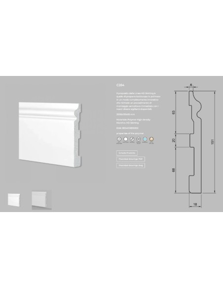 BATTISCOPA DUROPOLIMERO C284 MT.2 ARD