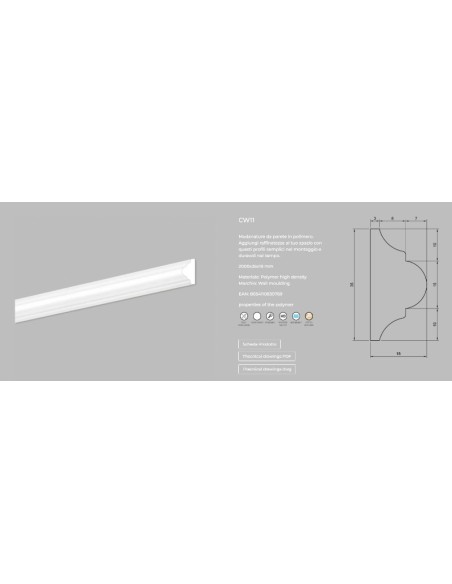 BACCHETTINA POLIMERO DURO CW11 MT.2 ARD