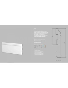 BATTISCOPA IN POLIMERI C411 MT.2