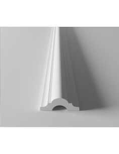 CORNICE IN POLISTRUTTURATO BIANCO MIS.1,3X2,4X200 CM CORNICE24