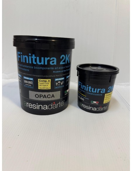 FINITURA 2K OPACA KG.1 (COMP. A) + CATALIZZATORE KG.0,200 (COMP. B)