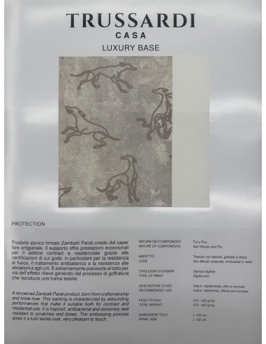 PANNELLO MURALE TRUSSARDI 8 CODICE: Z30360 (RAGGI CORNICE)