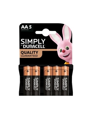 DURACELL SIMPLY ALCALINA STILO PZ.5