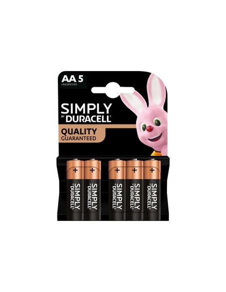 DURACELL SIMPLY ALCALINA STILO PZ.5