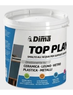 SMALTO AD ACQUA TOP PLAY BIANCO OPACO LT.0,75